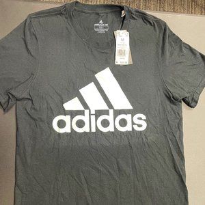 Adidas Size M Black and white letters